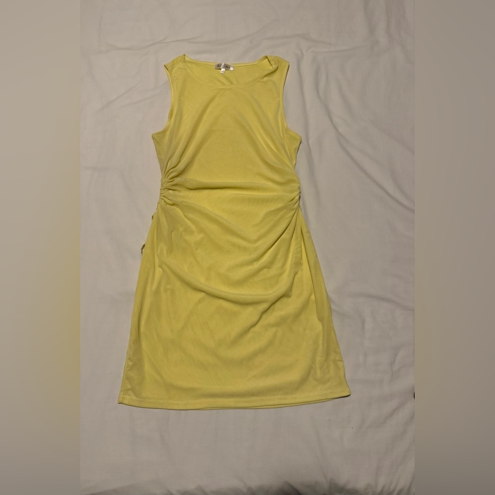 Light Yellow Midi Dress